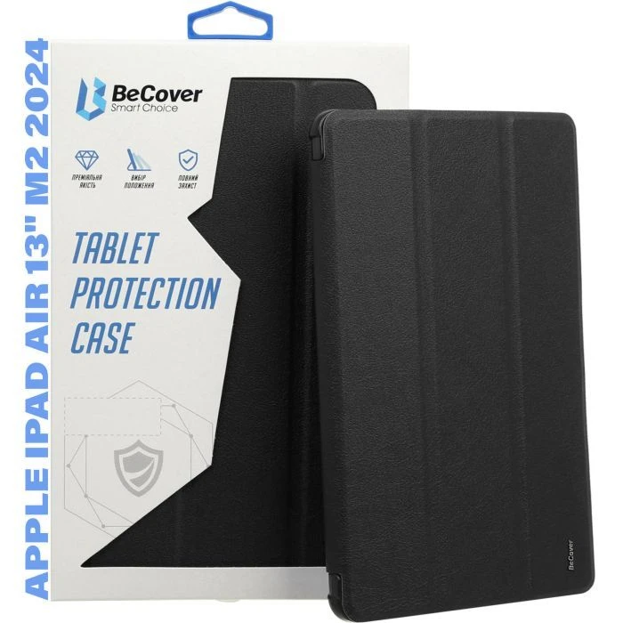 Чохол для планшета BeCover Soft Edge TPU Apple iPad Air 13 M2/M3 (2024/2025) Black (711711) (UA) Тип: чохол; Сумісність з брендом: