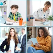 Чехол для планшета BeCover Tri Fold Hard Apple iPad Mini 7 2024 Light Blue (712453) (UA)