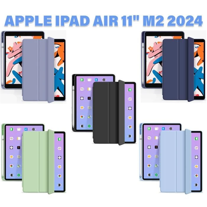 Чохол для планшета BeCover Tri Fold Hard TPU Apple iPad Air 11 M2/M3 (2024/2025) Світло-блакитний (711403) (UA) Тип: обкладинка; Сумісність з