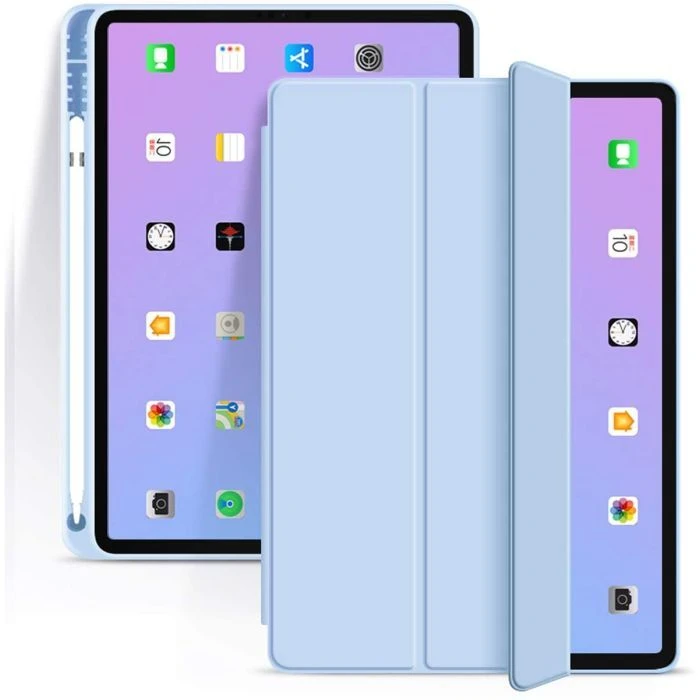 Чехол для планшета BeCover Tri Fold Hard TPU Apple iPad Air 4 10.9 2020/2022 Light Blue (706752) (706752) (UA)