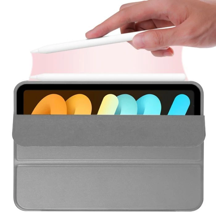 Чохол для планшета BeCover Tri Fold Hard TPU Apple iPad Mini 7 2024 Gray (712446) (UA)