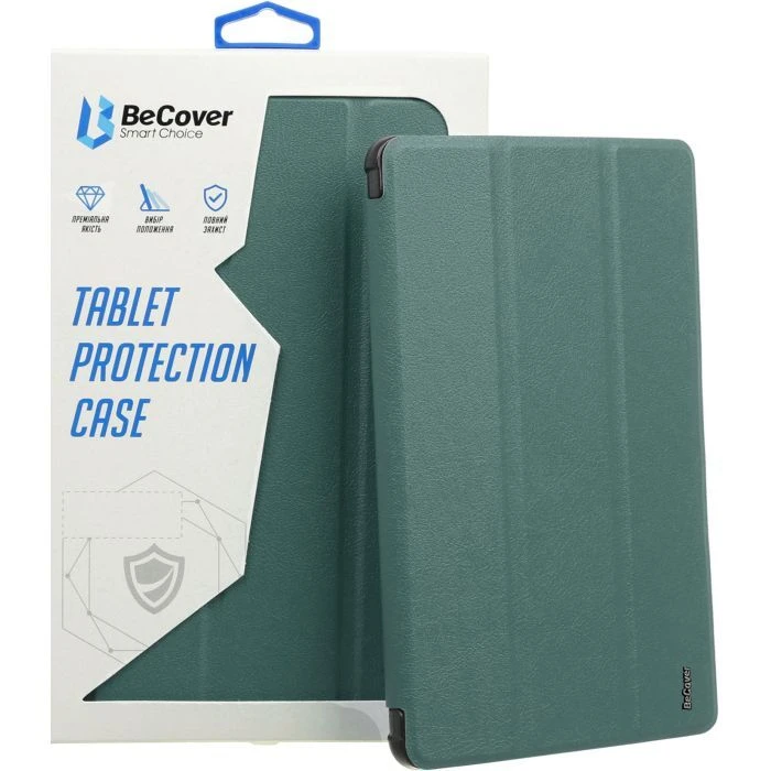 Чохол для планшета BeCover Tri Fold Soft TPU BeCover Apple iPad Mini 7 2024 Dark Green (712445) (UA)