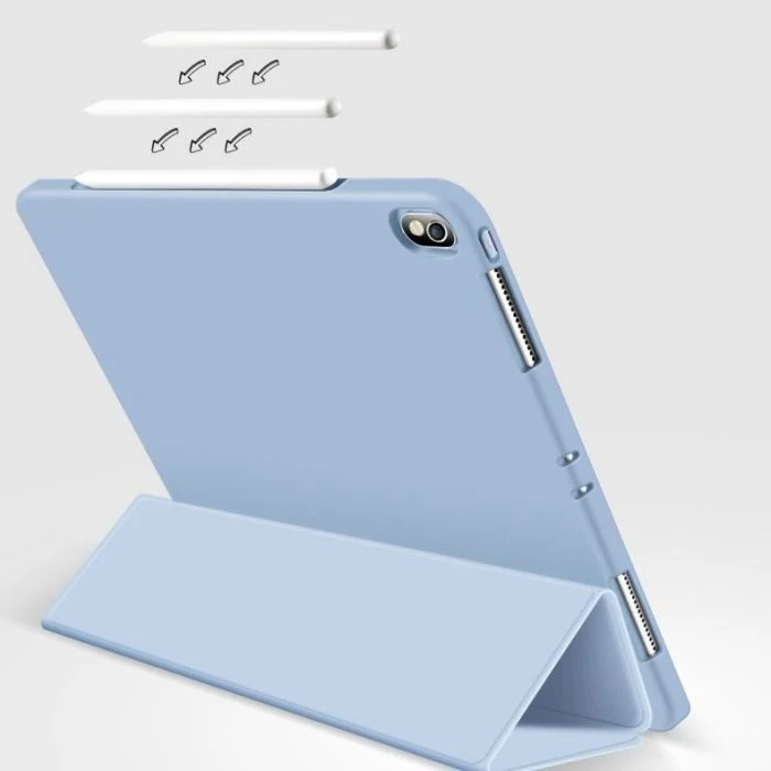 Чохол для планшета BeCover Tri Fold Soft TPU Silicone Apple iPad Air 5 (2022) 10.9 Light Blue (708510) (UA) Тип: обкладинка; Сумісність з