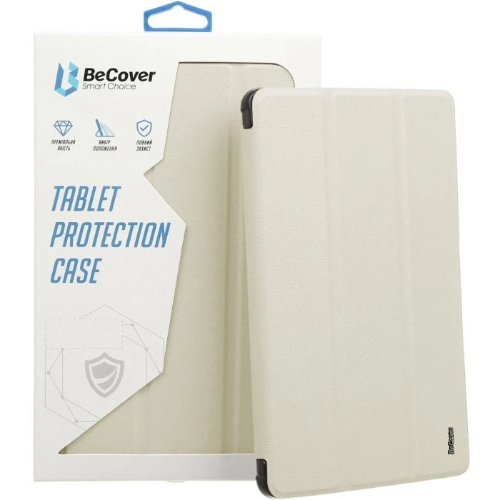 Чохол для планшета BeCover Tri Fold Soft TPU Silicone Apple iPad Pro 11 M4 2024 Бежевий (711745) (UA) Тип: чохол; Сумісність з брендом: