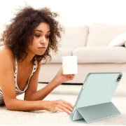 Чохол для планшета BeCover Tri Fold Soft TPU Silicone Apple iPad Pro 12.9 2020/2021/2022 Light Green (711738) (UA)