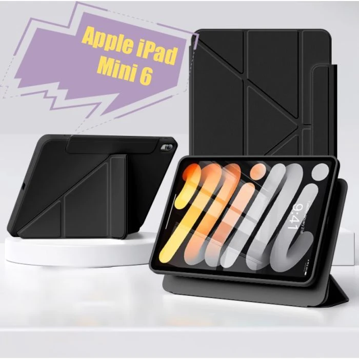 Чохол для планшета BeCover Ultra Slim Origami Flex Apple iPad Mini 6 2021 Black (712967) (UA) Тип: обкладка; Сумісність з