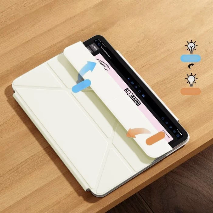 Чохол для планшета BeCover Ultra Slim Origami Magnetic Apple iPad Pro 11 M4 2024 Бежевий (712961) (UA) Тип: обкладинка; Сумісність з