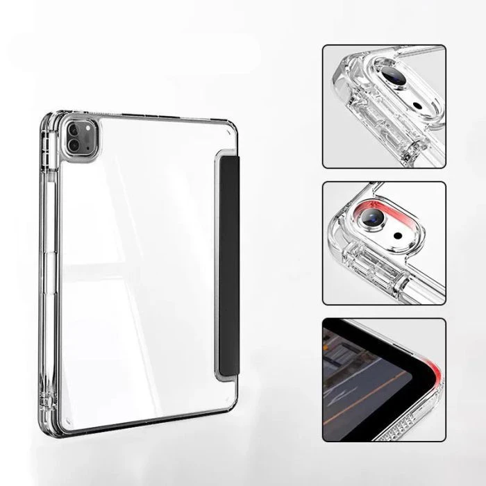 Чохол для планшета BeCover Ultra Slim Origami Transparent Apple iPad Pro 12.9 2020/2021/2022 Black (711694) (UA) Тип: обкладинка; Сумісність з