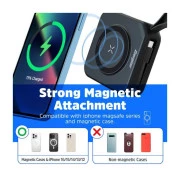 Energizer Magnetic Wireless 10000mAh 20W PD, AC зарядка, QI/15W, вбудований USB-C (QM10001AC) (UA)