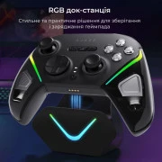 Геймпад Ajazz GP100S 2.4G/BT/USB Switch/PC/iOS/Android RGB Black (GP100S-B) (UA)