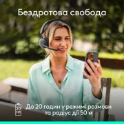 Навушники Logitech Zone Wireless 2 ES Graphite (981-001503) (UA)
