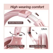 Навушники OneOdio Fusion A70 Bluetooth+3,5мм/6,35мм Rose/Gold (A70 Rose Gold) (UA)