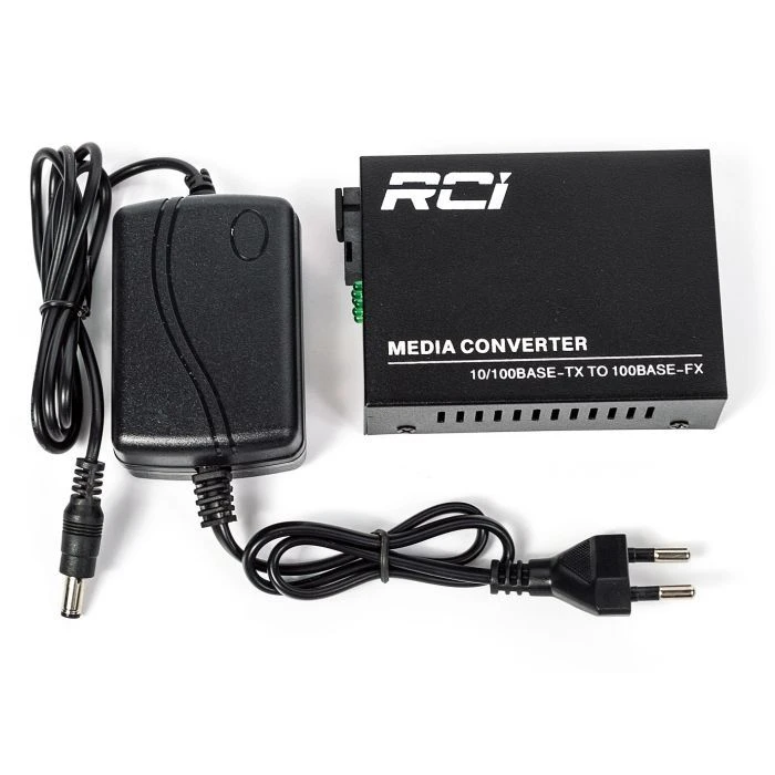 RCI 100M, 20km, SC, RJ45, Tx 1550nm, standart size metal case (RCI902W-FE-20-R) (UA) Швидкість передачі даних: 100 Mbps;