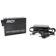 RCI 1G, 20km, SC, RJ45, Tx 1310nm standart size metal case (RCI502W-GE-20-A) (UA)