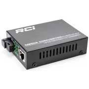 RCI 1G, 20km, SC, RJ45, Tx 1550nm standart size metal case (RCI502W-GE-20-B) (UA)