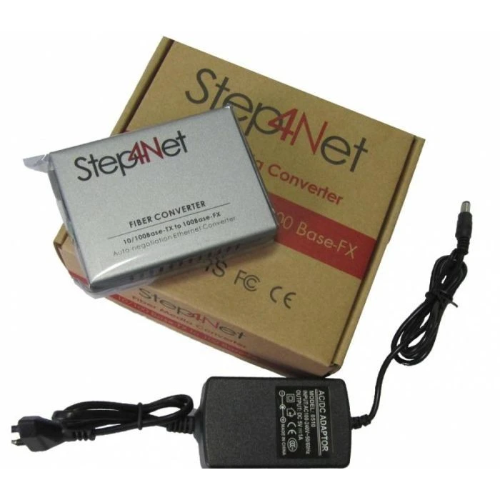 Step4Net 10/100Base-TX до 100Base-FX, SM, 1310nm, SC/PC, 20км (MC-D-0,1-1SM-1310nm-20) (UA) Швидкість передачі даних: 100 Mbps;