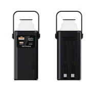 TheGeneral 20000mah Glim, 22.5W Fast Charge PD Lamp Black (40012919-01) (UA)