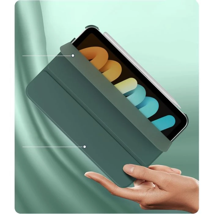 Чохол для планшета BeCover Tri Fold Hard Apple iPad Mini 7 2024 Dark Green (712451) (UA)