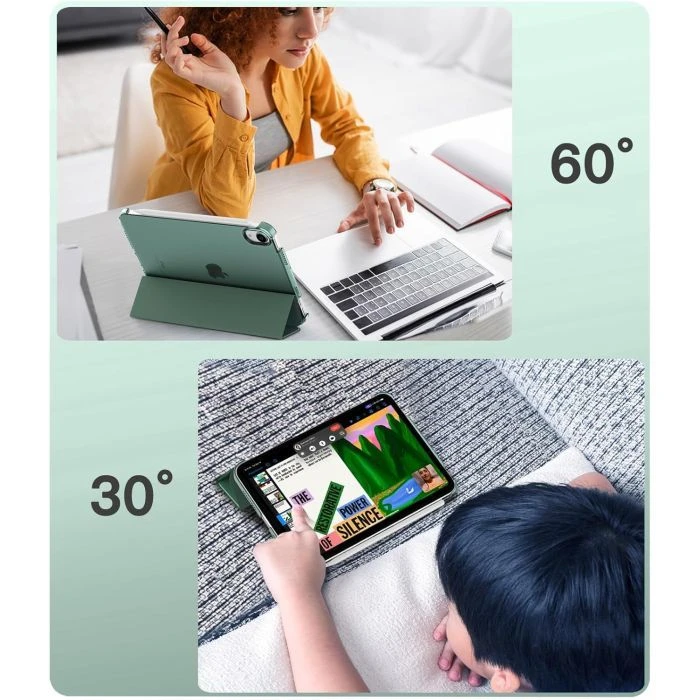 Чохол для планшета BeCover Tri Fold Hard Apple iPad Mini 7 2024 Dark Green (712451) (UA)