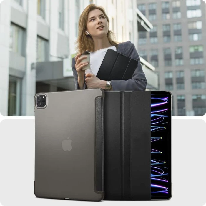 Чохол для планшета BeCover Tri Fold Hard Apple iPad Pro 12.9 2020/2021/2022 Black (709668) (709668) (UA)