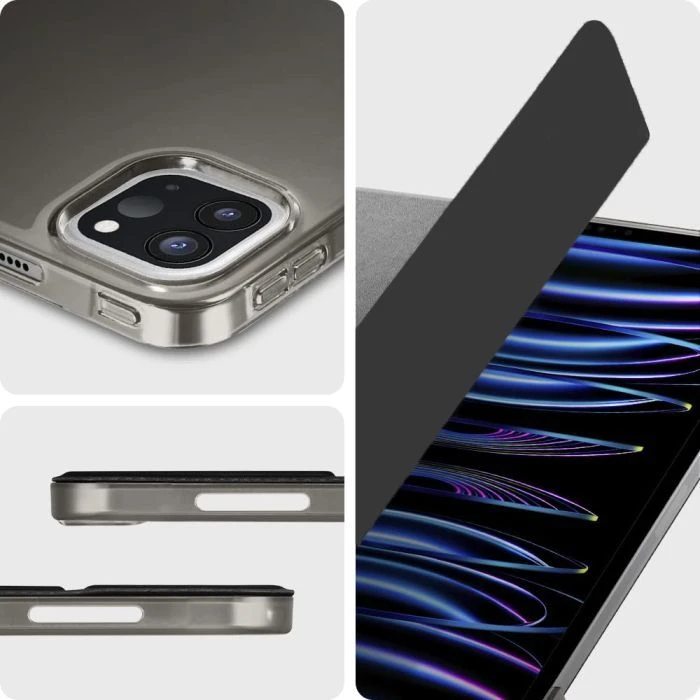 Чохол для планшета BeCover Tri Fold Hard Apple iPad Pro 12.9 2020/2021/2022 Black (709668) (709668) (UA)