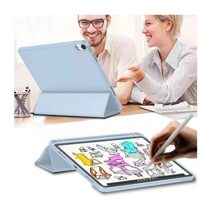 Чехол для планшета BeCover Tri Fold Hard TPU Apple iPad Air (4/5) 2020/2022 10.9 Light Blue (711108) (UA) Тип: обложка; Совместимость с