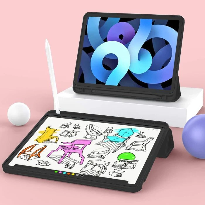 Чохол для планшета BeCover Tri Fold Hard TPU Apple iPad Air 4 10.9 2020/2022 Black (706749) (706749) (UA)