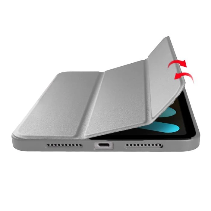 Чехол для планшета BeCover Tri Fold Hard TPU Apple iPad Mini 7 2024 Gray (712446) (UA) Тип: обложка; Совместимость с