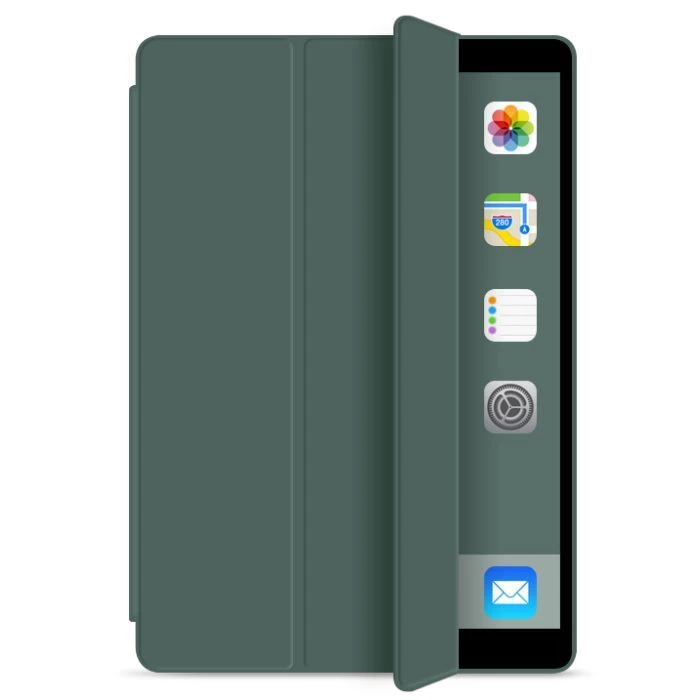 Чохол для планшета BeCover Tri Fold Soft TPU Apple iPad mini 6 2021 Dark Green (706721) (UA)