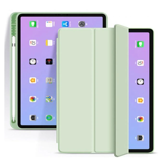 Чохол для планшета BeCover Tri Fold Soft TPU mount Apple Pencil Apple iPad 10.2 2019/2020/2021 Light Green (708458) (UA)