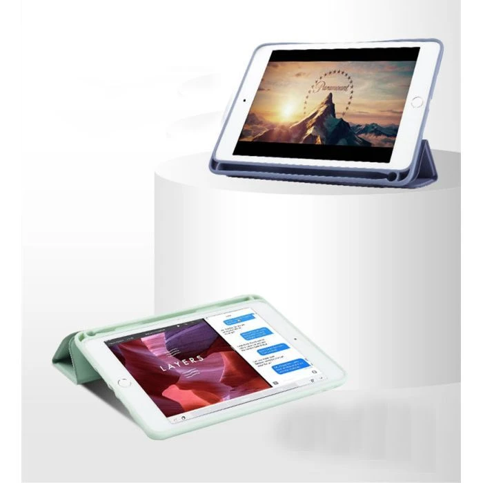 Чохол для планшета BeCover Tri Fold Soft TPU mount Apple Pencil Apple iPad 10.2 2019/2020/2021 Light Green (708458) (UA)