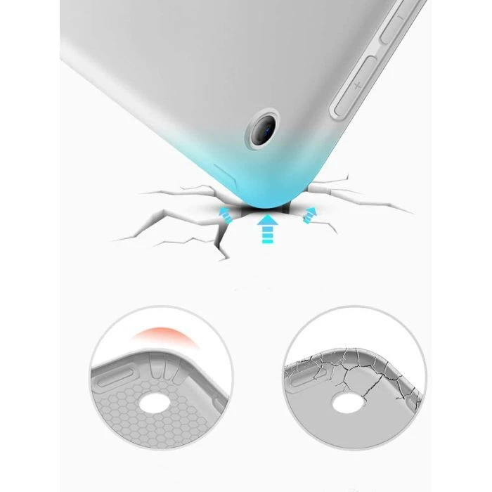 Чохол для планшета BeCover Tri Fold Soft TPU Silicone Apple iPad Air 4 10.9 2020/2021 Сірий (706872) (706872) (UA)
