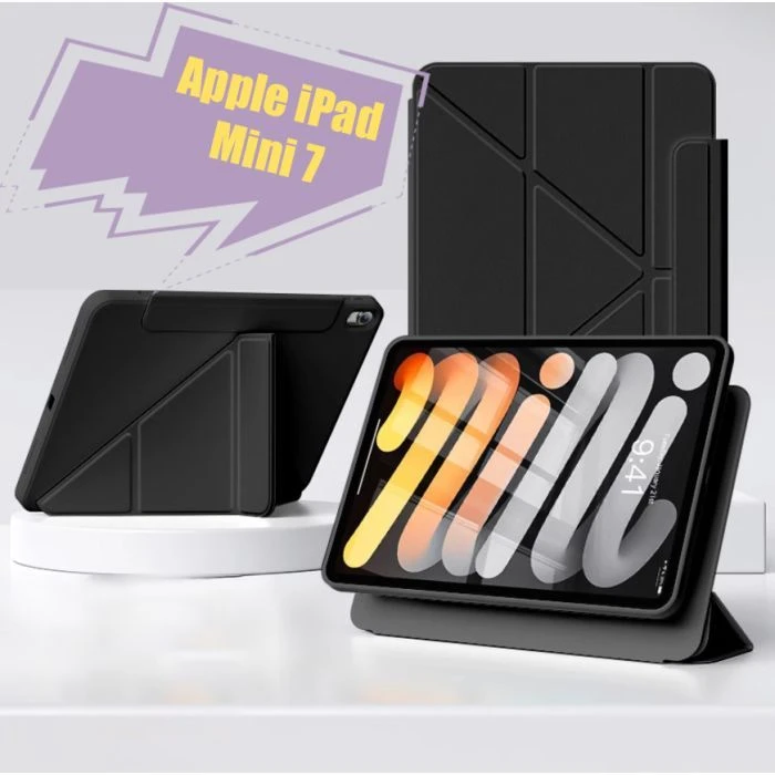 Чохол для планшета BeCover Ultra Slim Origami Flex Apple iPad Mini 7 2024 Black (712969) (UA) Тип: обкладинка; Сумісність з