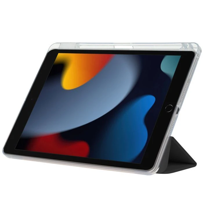 Чохол для планшета BeCover Ultra Slim Origami Transparent Apple Pencil Apple iPad 10.2 2019/2020/2021 Black (711098) (UA)