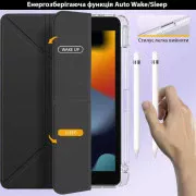 Чохол для планшета BeCover Ultra Slim Origami Transparent Apple Pencil Apple iPad 10.2 2019/2020/2021 Black (711098) (UA)