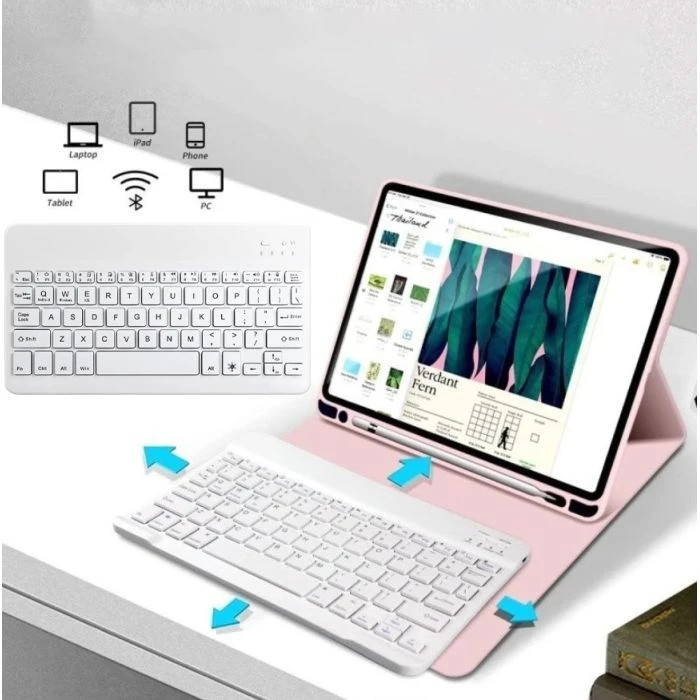 Чохол для планшета BeCover with keyboard Apple iPad Mini 7 2024 Pink (712996) (UA)