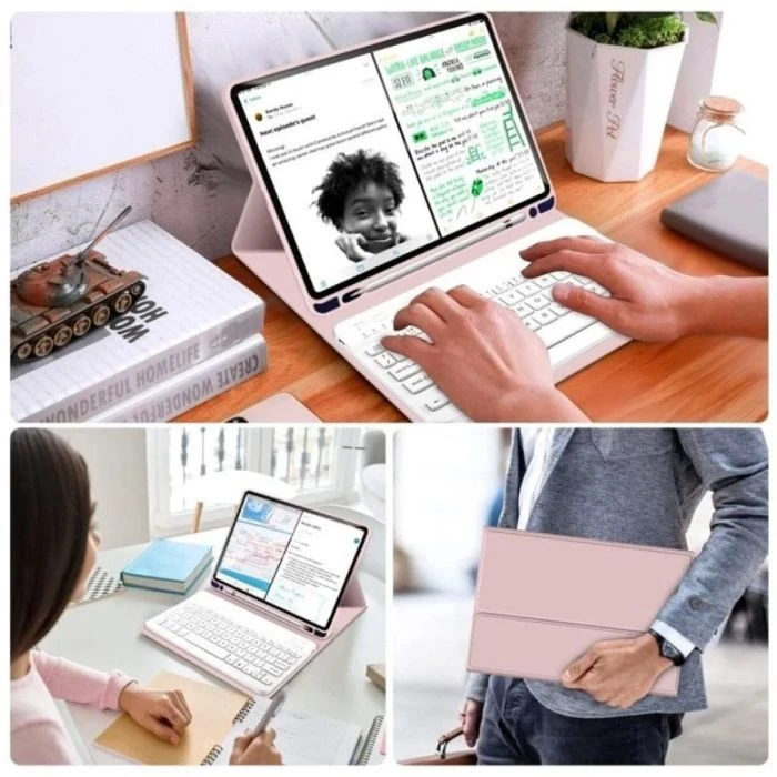 Чохол для планшета BeCover with keyboard Apple iPad Mini 7 2024 Pink (712996) (UA)