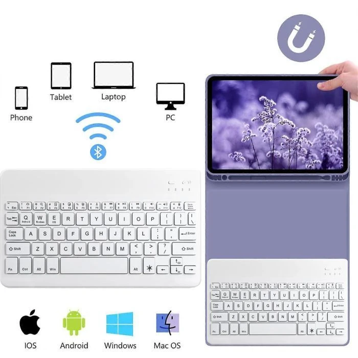 Чехол для планшета BeCover with keyboard Apple iPad Mini 7 2024 Purple (712997) (UA)