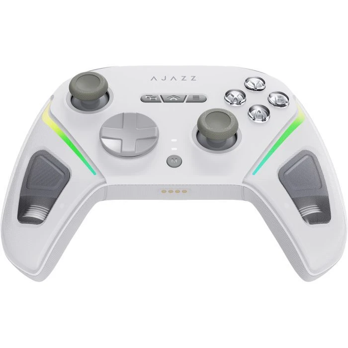 Геймпад Ajazz GP100 2.4G/BT/USB Switch/PC/iOS/Android RGB White (GP100-W) (UA)