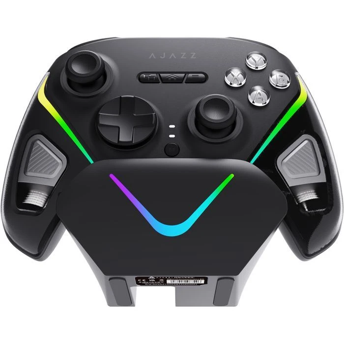 Геймпад Ajazz GP100S 2.4G/BT/USB Switch/PC/iOS/Android RGB Black (GP100S-B) (UA)