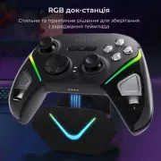 Геймпад Ajazz GP100S 2.4G/BT/USB Switch/PC/iOS/Android RGB Black (GP100S-B) (UA)