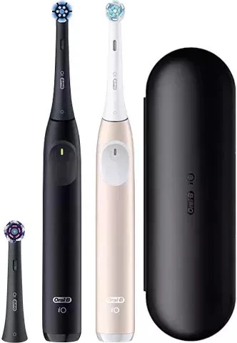 Набір з 2-х електричних зубних щіток Oral-B iO 2 Holiday Giftset Night Black & Calm Pink