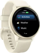 Смарт-годинники Garmin Vivoactive 6 Lunar Gold with Bone Band (010-02985-01/41)
