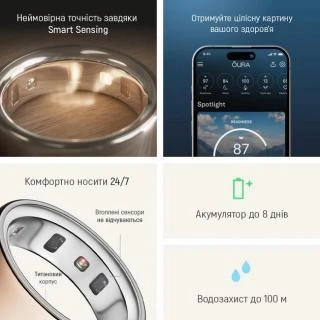 Oura Ring 4 Rose Gold Size 6 (JZ90-54219-06) Бренд: Oura; Линейка: Ring 4; Размер