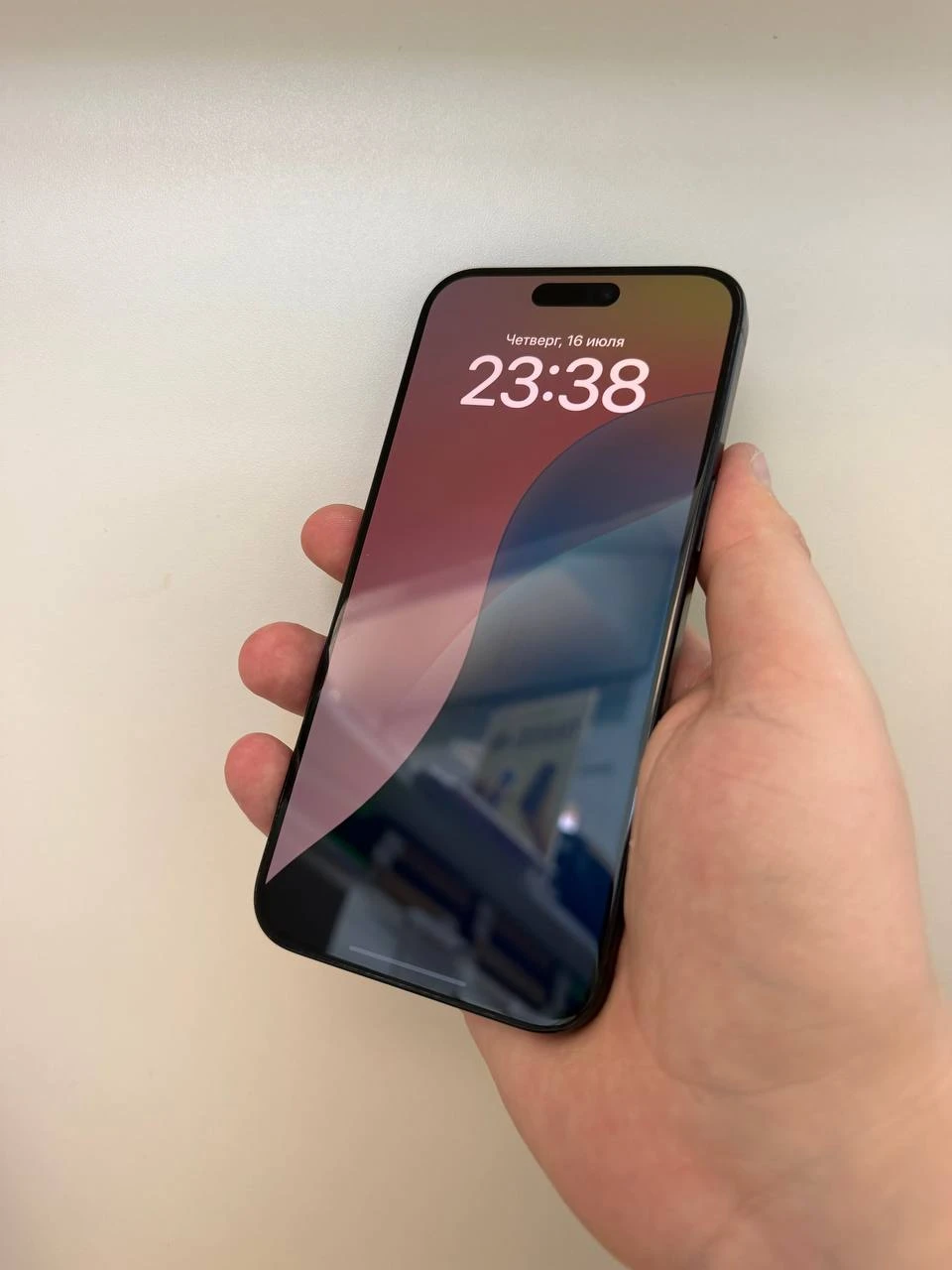 Б/У Apple iPhone 15 Pro Max 256GB Blue Titanium (Как новый) (MU7A3) Аккумулятор 81%. Комплект: