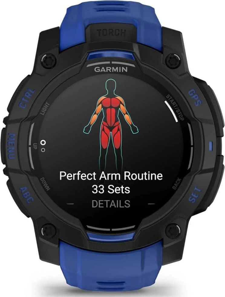 Garmin Instinct 3 45mm AMOLED Black with Blue Band (010-02936-03/43)