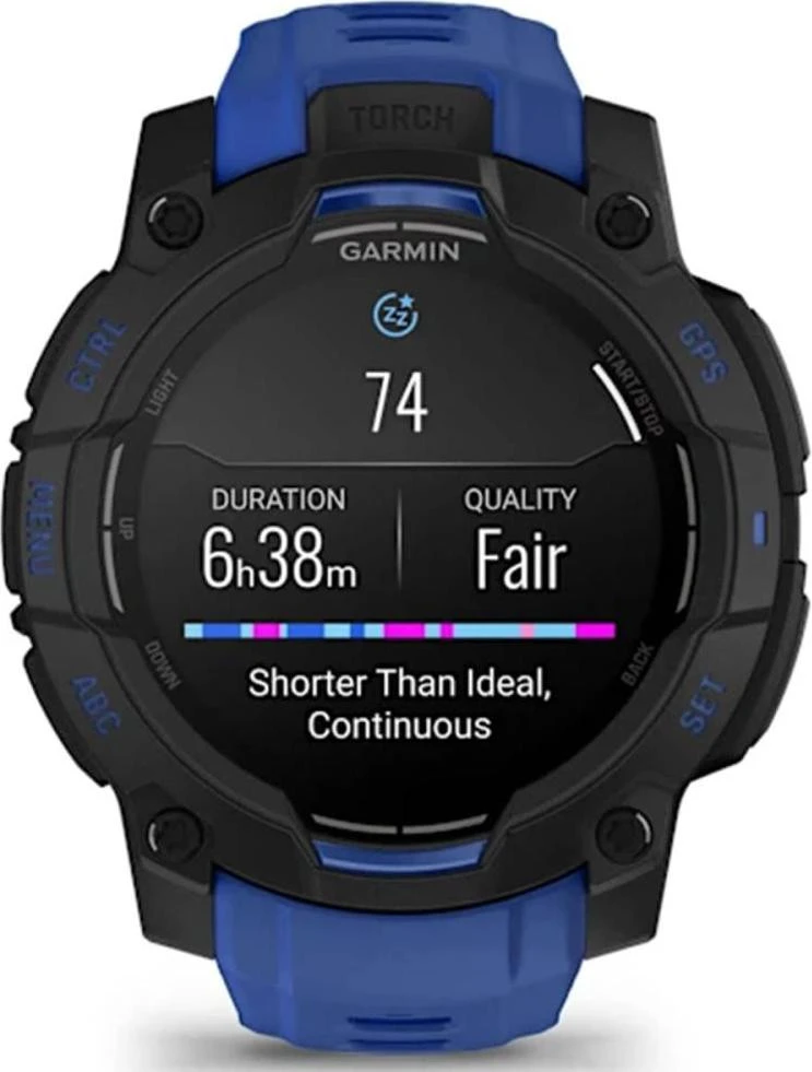Garmin Instinct 3 45mm AMOLED Black with Blue Band (010-02936-03/43)
