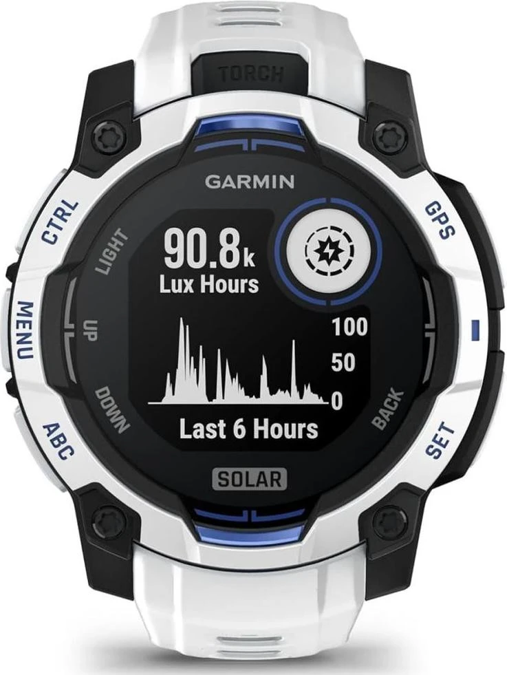 Garmin Instinct 3 45mm Solar Whitestone with Whitestone Band (010-02934-03/43)