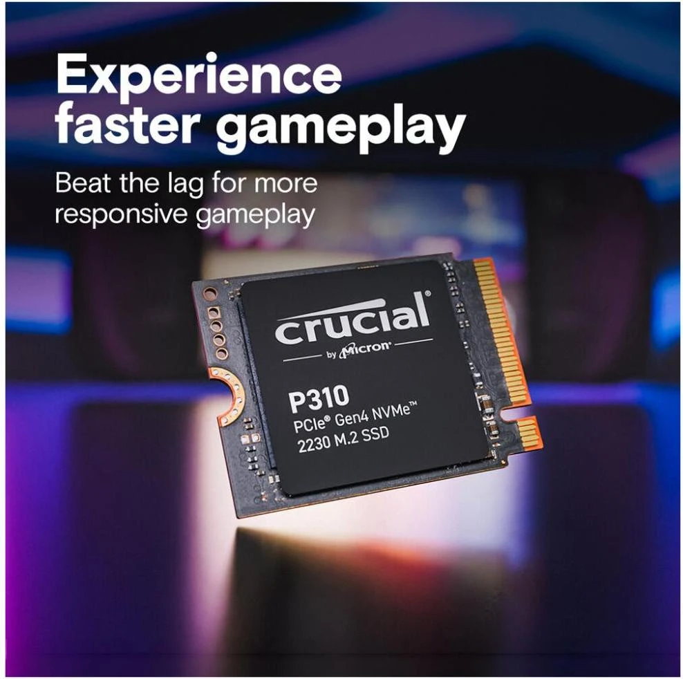 Crucial P310 2 TB (CT2000P310SSD2) Бренд: Crucial; Лінійка: P310; Об'єм, ГБ: