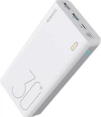 Зовнішній акумулятор Romoss Sense8+ 30000mAh White (PHP30-401-02)